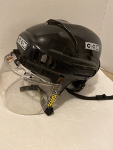 CCM-Ice-Street-Hockey-Helmet-with-XCEL-Type-4-Clear-Visor-Size-SM-15-BLK