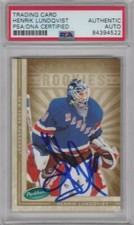 Henrik Lundqvist Signed Auto 2005 Parkhurst NY Rangers Rookie RC Card - PSA/DNA