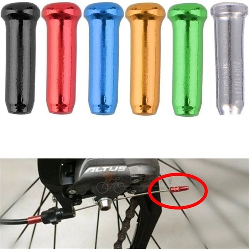 50-500PCS Bicycle Cable End Caps MTB Bike Brake Shifter Aluminum Wire Cable Tip - Picture 6 of 16