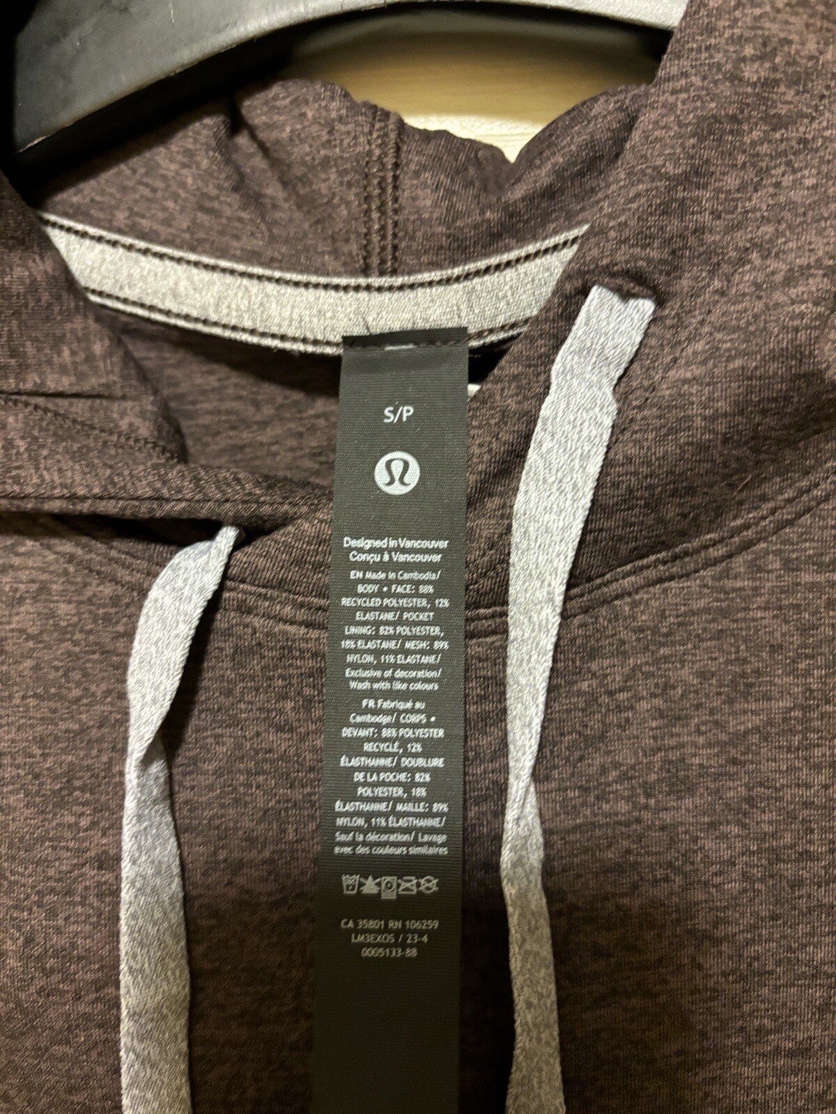 Lululemon Men’s “Soft Jersey” Hoodie (S)  *SOLD OUT AT LULU* image 5
