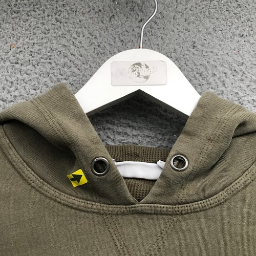 Fila Sweatshirt Hoodie Mens Large L Long Sleeve Pocket Graphic Logo Green - Picture 4 of 6