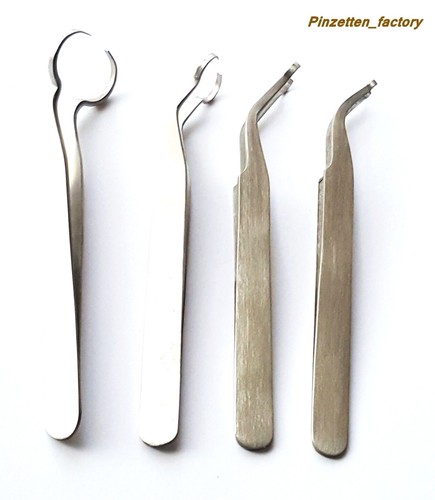 4er Pinzette für Schmuckherstellung mit Perlen, Ringe, Ohrringe, Armbänder - Bild 3 von 10