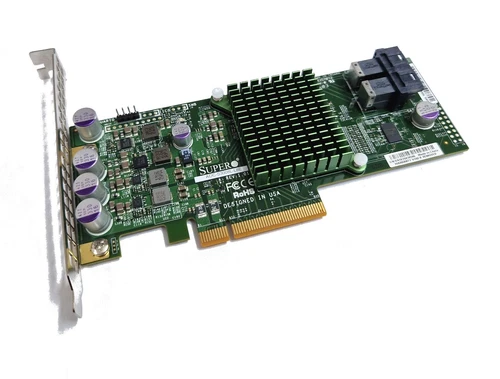 Supermicro AOC-S3008L-L8E SATA / SAS HBA Controller RAID 12Gbps PCIe x8 Avago FP