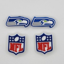 NFL Seattle Seahawks Football Team For Crocs Shoe Charms Jibbitz - 4 pieces