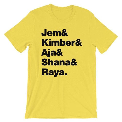 Jem And The Holograms T-Shirt. Black White Gray or Red Soft Cotton Tee - Picture 10 of 10