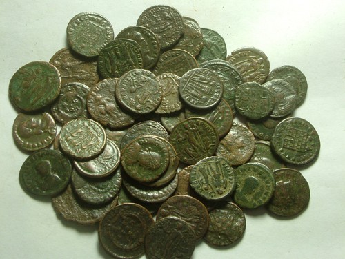 Lot of 5 genuine Ancient Roman coins Constantine, Constantius, Valens, Licinius - Picture 2 of 12