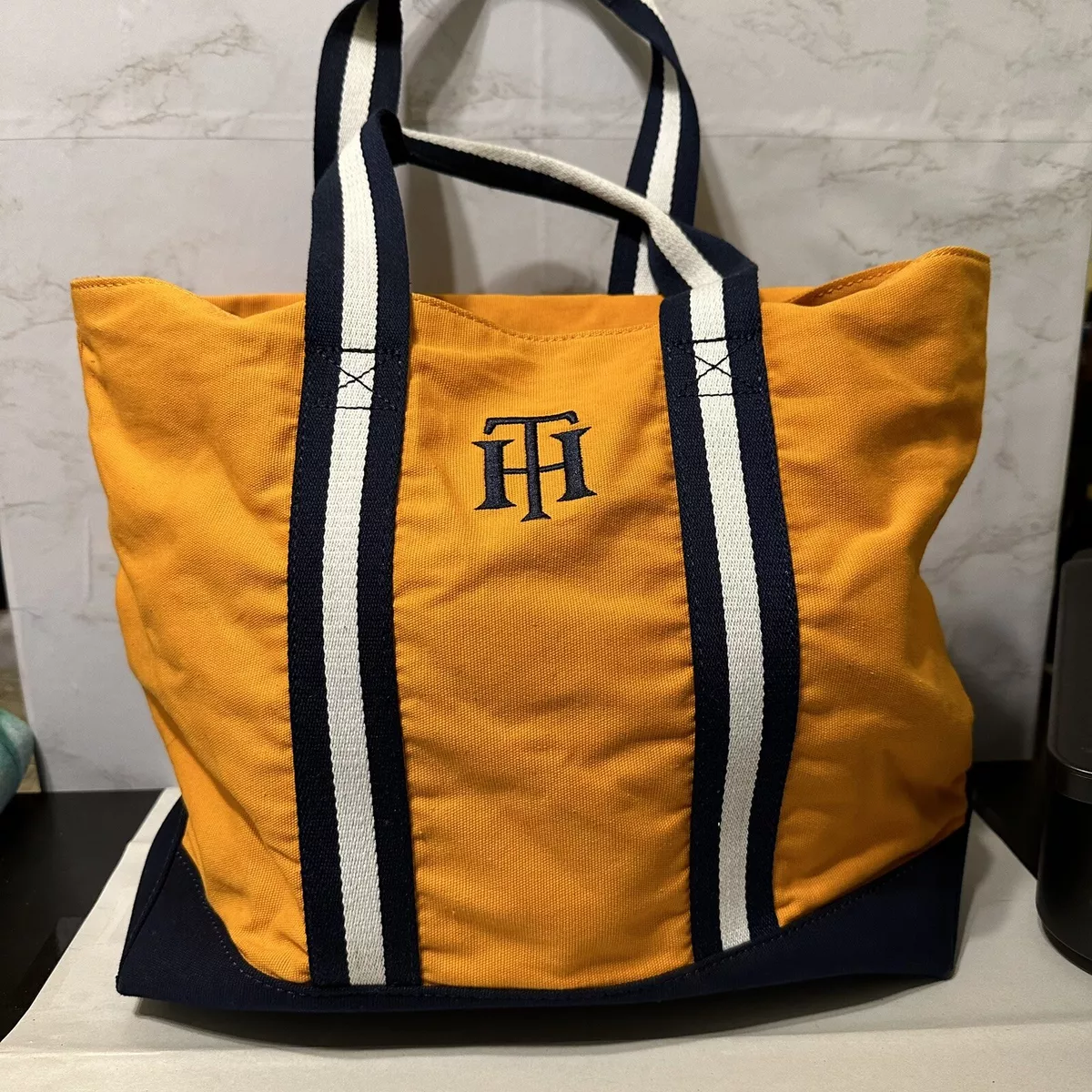 Tommy hilfiger tote bag deals canvas