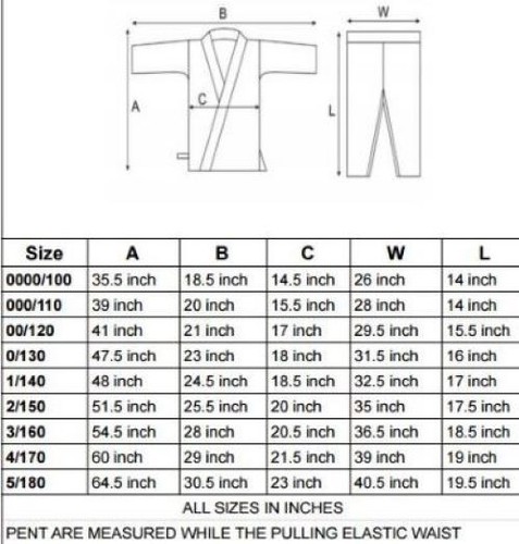 Karate Uniform für Kinder & Erwachsene leichte Kampfsport Uniform mit Gürtel - Bild 13 von 25