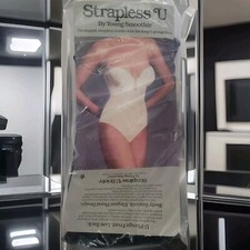 STRAPLESS U BY YOUNG SMOOTHIE, VINTAGE NEW IN PACK, 34B, LOW BACK, DEEP PLUNGE