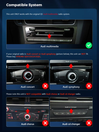 10.25" 32GB Android 14 8Core Car GPS Stereo Nav 4G WIFI FM For Audi Q5 2009-2017 - Picture 4 of 16