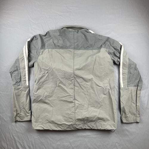 Adidas Men's Gray Track Jacket Full Zipped Size M Athletic Wear - Picture 10 of 19