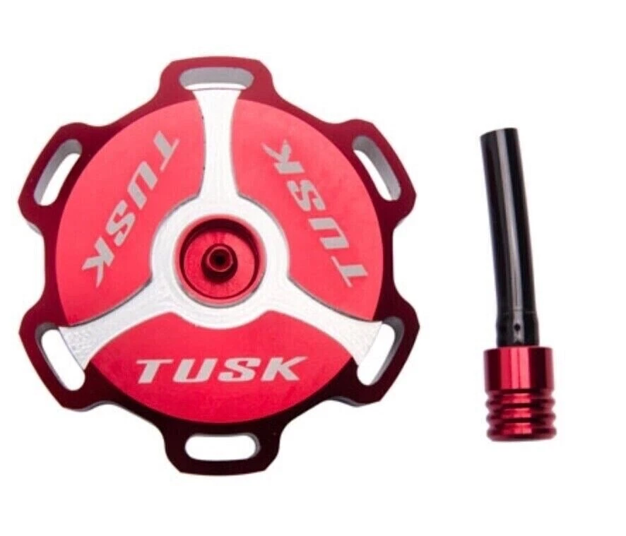 Tusk Gas Tank Fuel Cap Petrol Red Honda CRF450X 2012-2017 CRF 450X 450 X Lid - Image 3 of 4