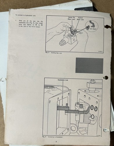 Boletín manual de servicio gasolina diésel Bobcat Melroe Clark equipo M-970 - Imagen 3 de 8