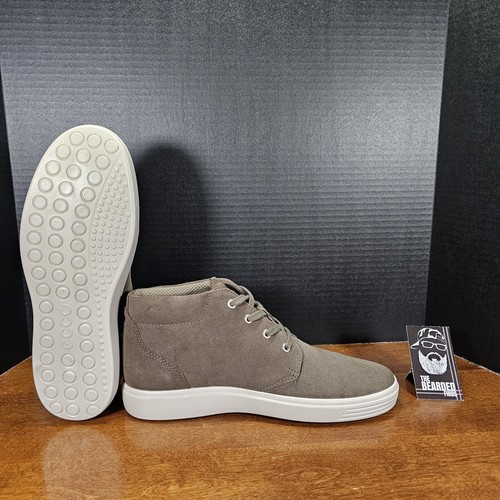 ECCO Herren weiche klassische Stiefel-Turnschuhe - Größe US 10-10,5 EU 44 - grünes Wildleder - Bild 8 von 10