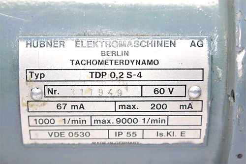 Baumer Hubner TDP 0.2 S-4 TACHOMETER - Picture 2 of 5