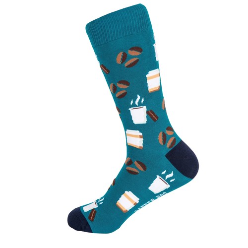 Coffee Devotee Bamboo Socks by Dapper Roo - Picture 2 of 2