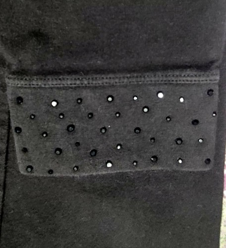 Justice Black leggings, size 16 Jr - Picture 4 of 5