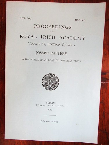 Proceedings of the Royal Irish Academy - 3 issues - 1959 - Archaeology Section - Picture 2 of 4