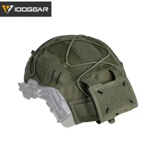 IDOGEAR Tactical Helmet Cover For Wendy 3.0 Helmet with NVG Battery Pouch Camo