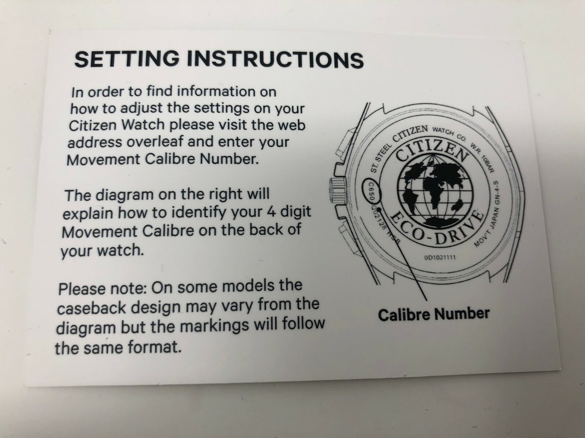 Citizen watch 6 digit serial number cheap
