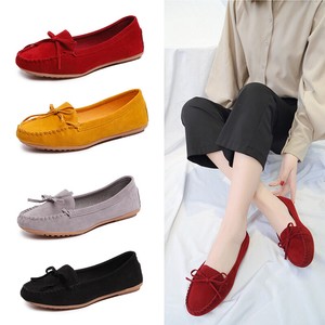 Womens-Ladies-Bow-Knot-Moccasins-Slip-On-Flat-Loafers-Comfort-Boat-Shoes-Pumps