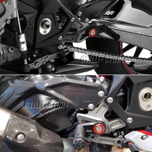 Carbon Fiber Adjustable Foot Pegs Rearset Footrest Fit For BMW S1000RR S1000R - Picture 7 of 13