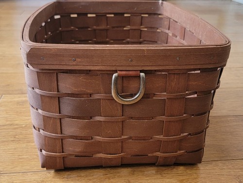 Longaberger Sort And Store Medium Basket Rich Brown Signed 2009  - Picture 6 of 9