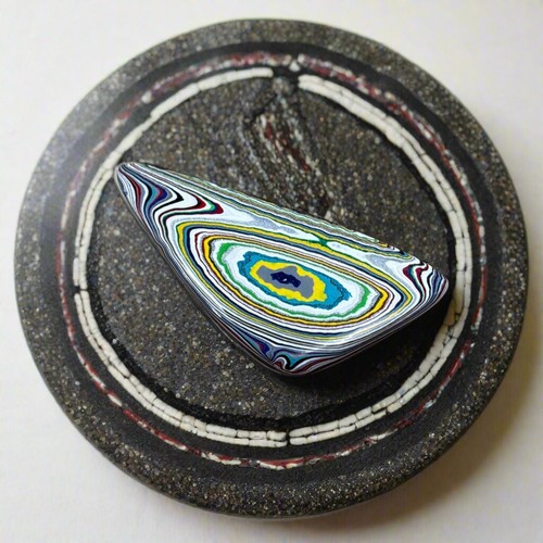 Historischer Kenworth LKW Fordit Cabochon 29,06ct - 57x25,5mm - zur Schmuckherstellung - Bild 2 von 5