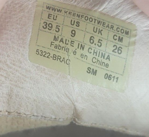 Keen Presidio Hiking Shoes Sneaker Women Size 9 Brown Brown Leather Tan 5322 - Picture 12 of 12