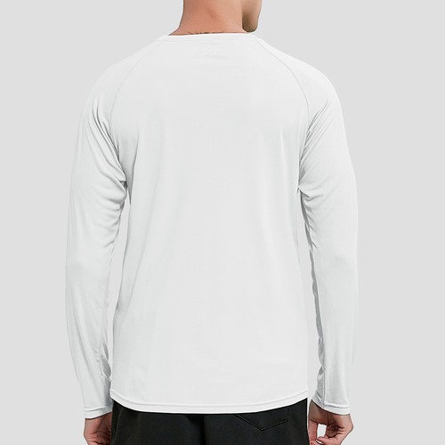 Men's T-Shirt UPF 50+ Sun Protection Long/ Short Sleeve T-Shirt Sport Shirts - Picture 31 of 178