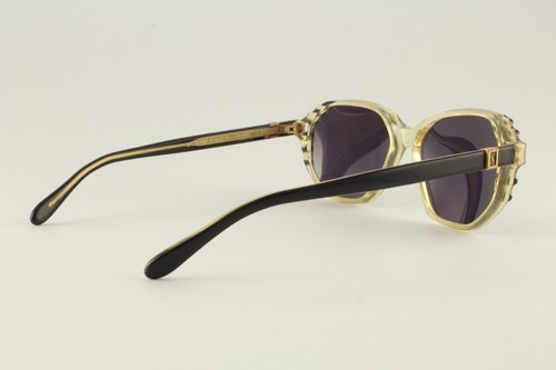 Vintage Authentic Yves Saint Laurent Galatee Clear Beige/Gray 55mm Sunglasses - Picture 3 of 7