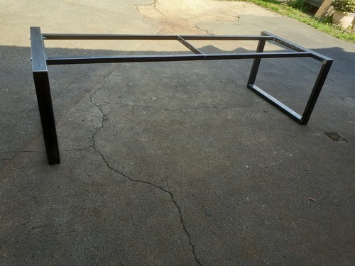 METAL TABLE FRAME WITH DOUBLE SUPPORTBAR STEEL DESK BAR BREAKFAST ISLAND - 第 7/12 張圖片
