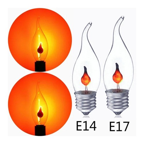 3W E14 E27 halloween flame bulb Candle Lamp Home Chandelier Decoration X8C N0T3 - Picture 8 of 27