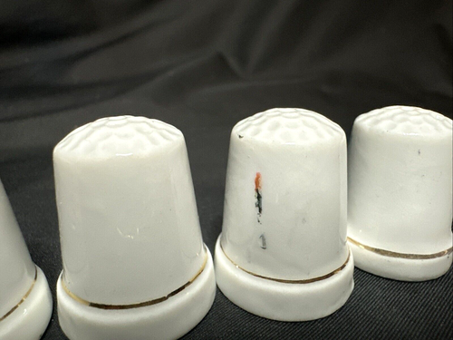 Vintage Porcelain Thimble Collection Lot Loomco Home Styles Hermitage Pottery - Picture 6 of 19