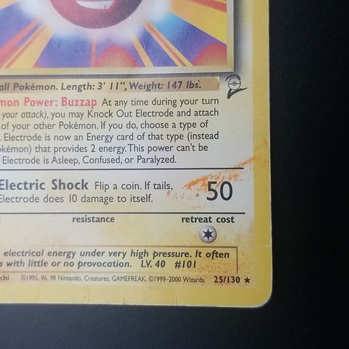 Electrode 25/130 - RARE - Base Set 2 - VINTAGE WOTC POKEMON CARD - HP/DMG - Picture 4 of 11