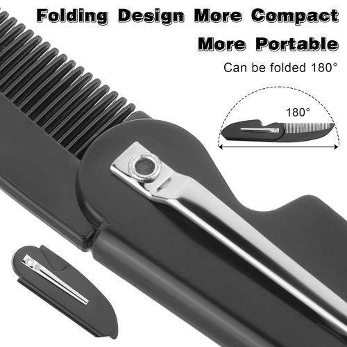 3 PCS Folding Beard Comb, Portable Mustache Comb for Men, Small Fine Tooth Hair - Picture 4 of 12