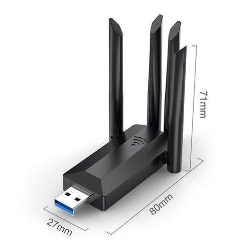Wireless Network Card Wifi 1200Mbps Dual Band USB3'0 PC' 2'4G Adapter V5M8 - Picture 11 of 11