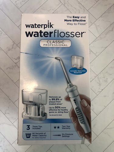 🔥Waterpik Classic Professional Water Flosser, Electric White (WP-72c) 🔥