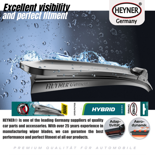 For Skoda Fabia 2007-2014 Set Of 2 Hybrid Windscreen Wiper Blades HH21"21TL - Picture 7 of 8