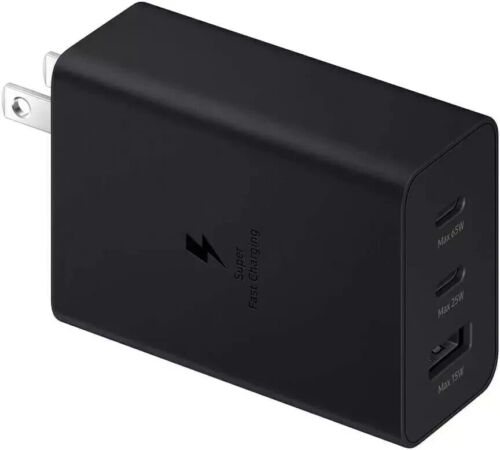 Samsung 65W PD 3.0 Trio EP-T6530 Power Adapter Super Fast Charging Wall Charger - Picture 5 of 5