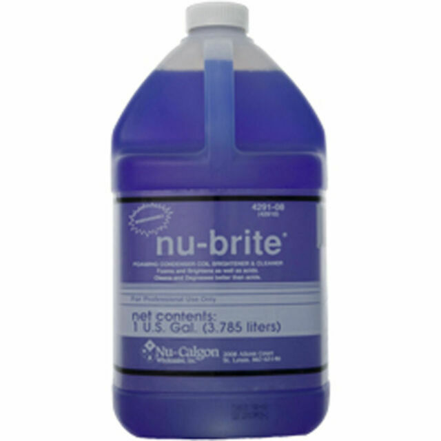 Nu Calgon Liquid Condenser Cleaner 1 Gal Blue Color 1 Ea 1ang9 4291 08 Grainger