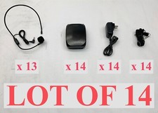 Zoweetek Original Voice Amplifier ZW-S615 Black Lot of 14 w/ Microphone + Extra