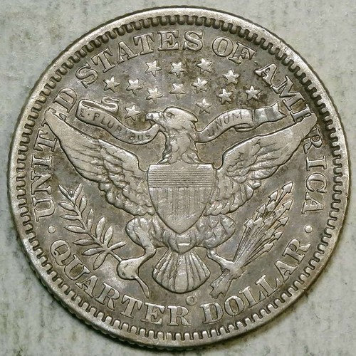 1901-O Barber Quarter, Very Fine+, PCGS VF-25, Scarce - Picture 4 of 7