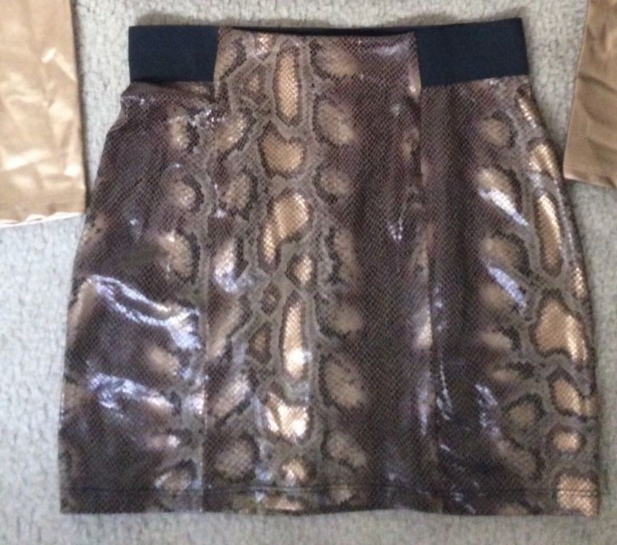 FAUX Snakeskin Skirt - SKIRT ONLY FAUX Snakeskin Skirt - SKIRT ONLY