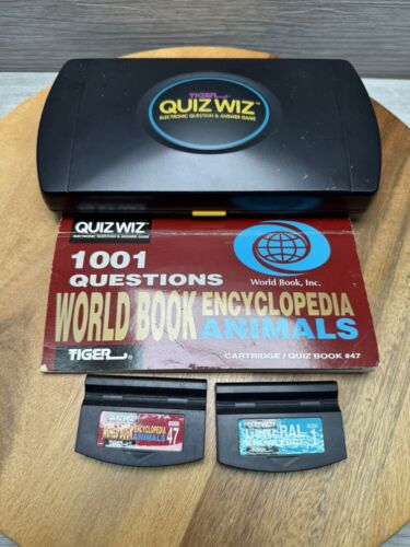 Gioco elettronico portatile vintage 1993 Tiger Electronics Quiz Wiz non testato. - Foto 2 di 2