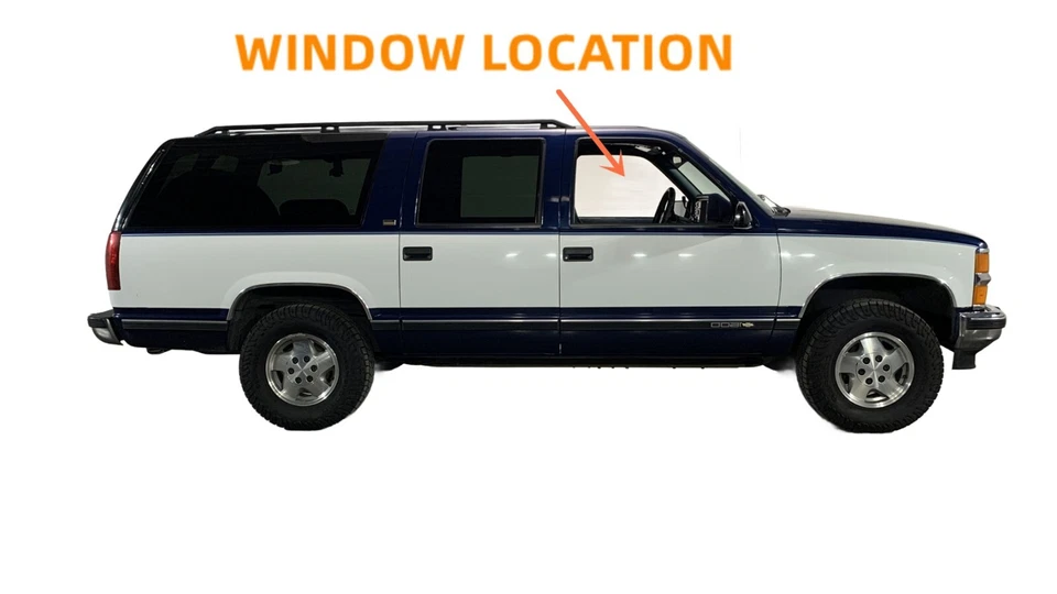 Passenger/Right Front Door Glass For 93-99 Yukon Suburban Escalade Tahoe Blazer — 第 4/4 张图片