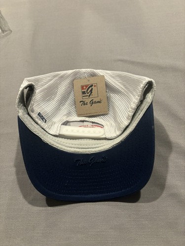 NEW Ole Miss Rebels Snapback Adjustable Hat The Game Headwear Blue White - Picture 2 of 3