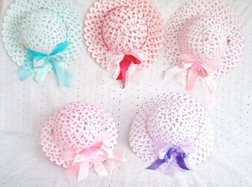 SUN HAT GIRL -PINK, RED, PURPLE, BLUE SUMMER FOLDS ELEGANT - U-CHOOSE COLOR - Picture 18 of 22