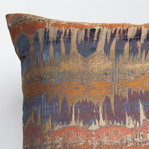 Cojín extra grande Savannah. Diseño de postre tropical, rojo terracota. 23x23" XL - Imagen 3 de 5