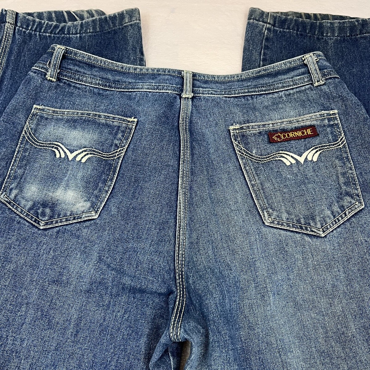 Vintage Corniche Jeans Mens 36 Blue Wash Denim Pants High